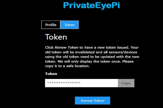 Get PrivateEyePi Token