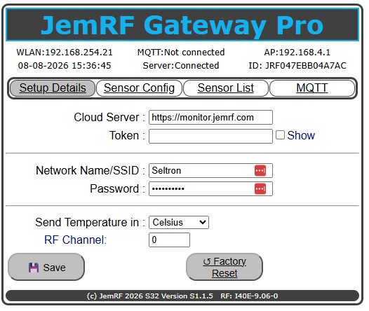 WiFi Gateway Pro Setup